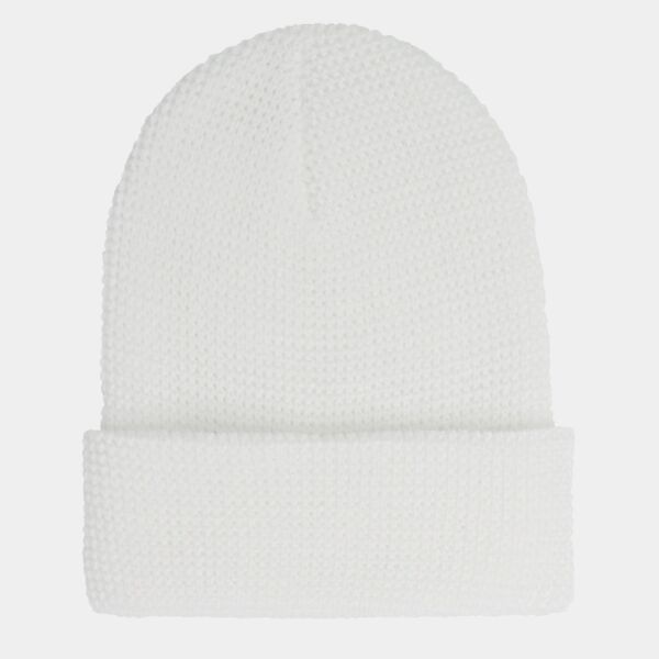 Waffle Cuffed Knit Beanie Thumbnail