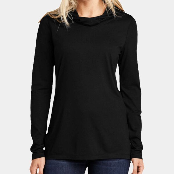 Women's PosiCharge ® Tri Blend Wicking Long Sleeve Hoodie Thumbnail