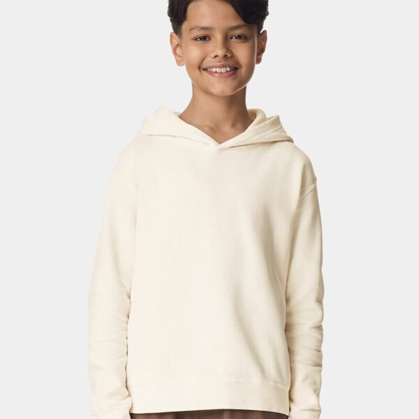 Garment-Dyed Youth Lightweight Fleece Hooded Sweatshirt Thumbnail